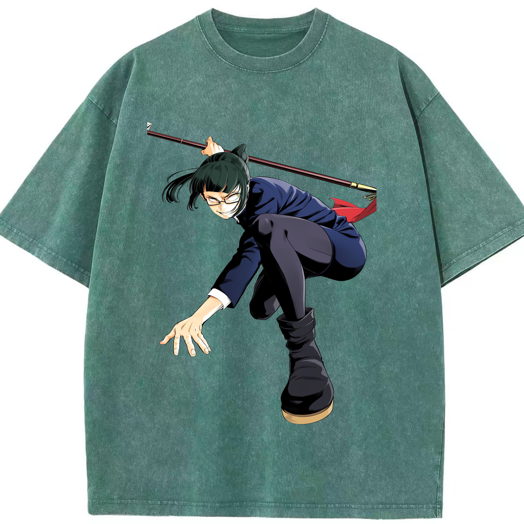 （画像用） 呪術廻戦 Jujutsu Kaisen 綿100% ヴィンテージ風 半袖Tシャツ（フロントプリント）